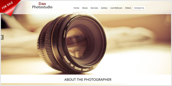 photographer portfolio website